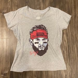 Browns Baker Mayfield V-Neck T-Shirt